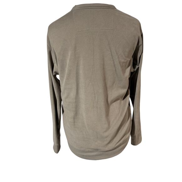 Jachs New York Ultra Softtouch Long Sleeve Crewneck Sweatshirt Mens M Tan Stone - Picture 3 of 6